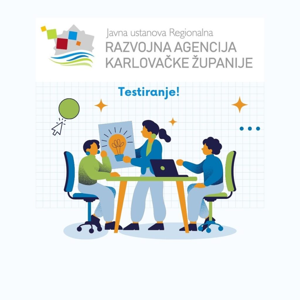 Poziv na testiranje kandidata – Viši stručni suradnik za pripremu i provedbu projekata 1 White Blue Yellow Illustration Modern Graphic Designer We Are Hiring Instagram Post